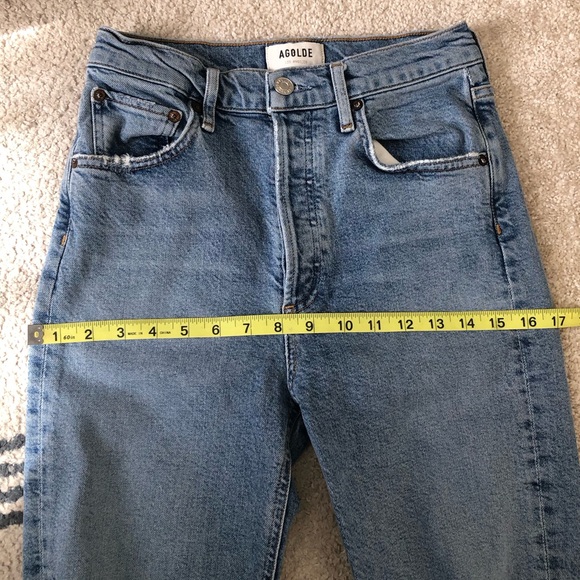 AGOLDE Riley Distressed High-Rise Jeans - Picture 5 of 11